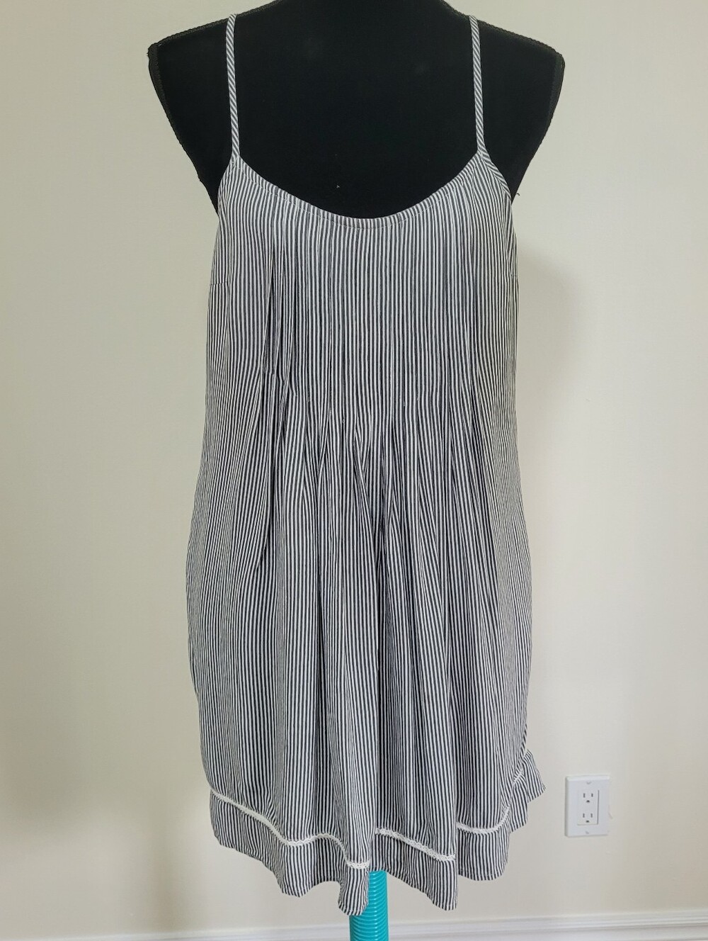 Abercrombie & Fitch Women's Striped Mini Dress Small Blue White Nautical